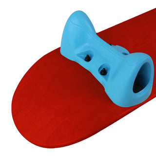 Softrucks Practice Complete - 8.0" Stained Red Deck / Blue Trucks