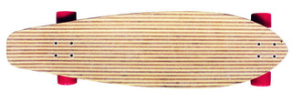 BAMBOO LONGBOARD Kicktail Cruiser Skateboard with 71MM WHEELS + ABEC 7 BEARINGS