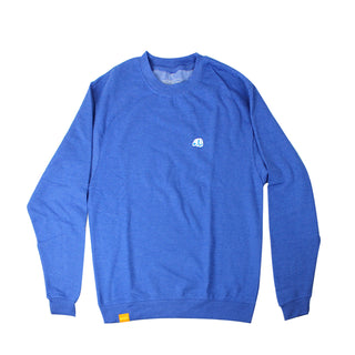 Enjoi Crew Sweatshirt Small Blue Panda Patch Royal Heather