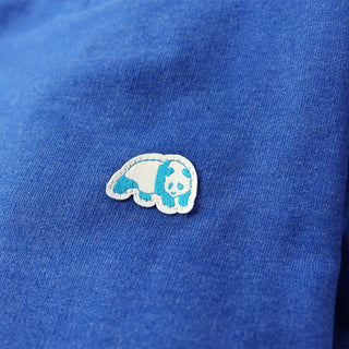 Enjoi Crew Sweatshirt Small Blue Panda Patch Royal Heather