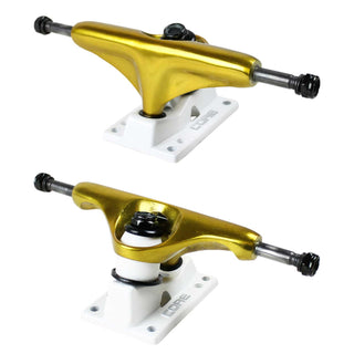 Core Trucks 5.0 (7.75") Anodized Gold / White Base