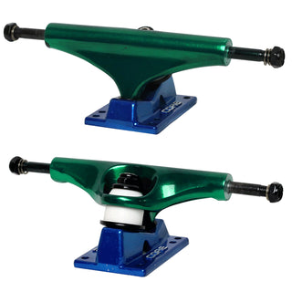 Core Hollow Trucks 5.5 (8.25") Anodized Green With Blue Base (Hollow Kingpin)