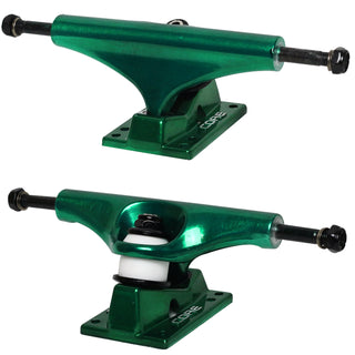Core Hollow Trucks 5.5 (8.25") Anodized Green With Green Base (Hollow Kingpin)