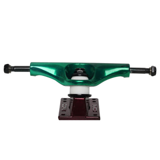 Core Hollow Trucks 5.25 (8.0") Anodized Green With Red Base (Hollow Kingpin)