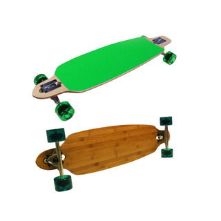 Bamboo Drop Through Lowrider complete - Neon Green grip tape