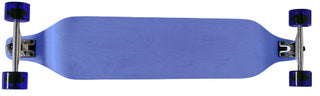 BLUE 40 in x 8 in DROP DOWN LONGBOARD Skateboard WEDGE NOSE 180mm Trucks