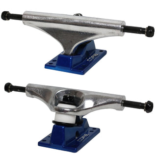 Core Hollow Trucks 6.0 (8.75") Silver With Blue Base (Hollow Kingpin)