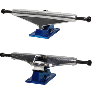 Core Hollow Trucks 7.0 (9.75") Silver With Blue Base (Hollow Kingpin)