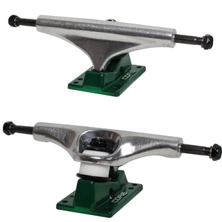 Core Hollow Trucks 6.0 (8.75") Silver With Green Base (Hollow Kingpin)