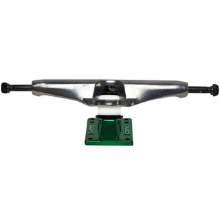 Core Hollow Trucks 7.0 (9.75") Silver With Green Base (Hollow Kingpin)