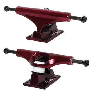Core Hollow Trucks 5.5 (8.25") Anodized Red With Red Base (Hollow Kingpin)