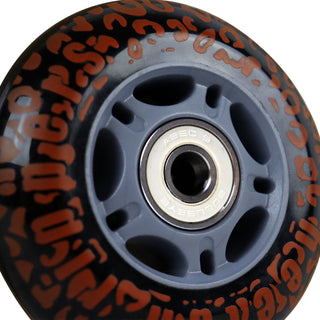Cheetah Rippers 76mm 82A Black Wheels with Abec 9 Bearings for Razor RipStik
