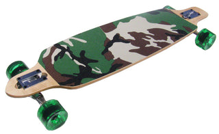 CAMO DROP THROUGH FREESTYLE Complete Skateboard LONGBOARD THRU