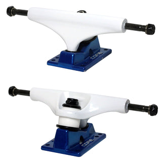 Core Hollow Trucks 5.25 (8.0") White With Blue Base (Hollow Kingpin)