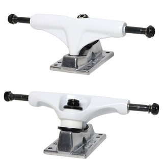 Core Hollow Trucks 5.0 (7.75") White With Silver Base (Hollow Kingpin)