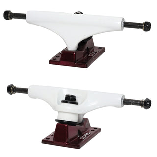 Core Hollow Trucks 5.25 (8.0") White With Red Base (Hollow Kingpin)