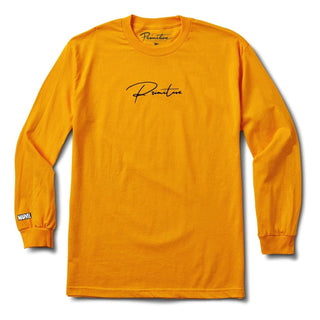 Primitive Paul Jackson Marvel Longsleeve Shirt Wolverine Gold