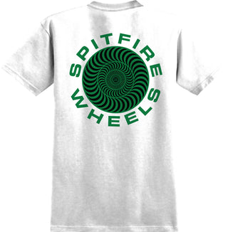 Spitfire Wheels Shirt Classic 87 Swirl Fill White/Green