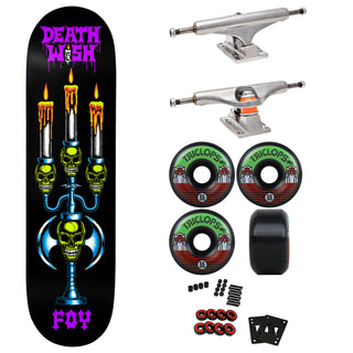 Deathwish Skateboard Foy Relics 8.0" with Independent Trucks, Triclops Wheels