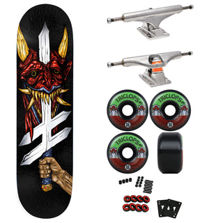 Deathwish Skateboard Neen Demon Slayer 8.25" with Independent Trucks, Triclops Wheels