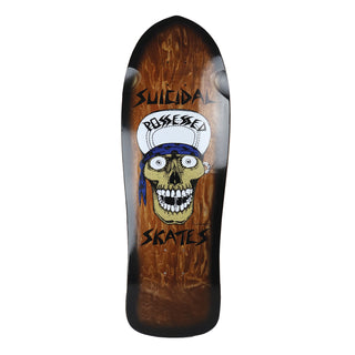 Dogtown Skateboard Deck Suicidal Skates Punk Skull Brown 10.12" x 30.82" Old School
