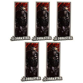 Darkstar Skateboards Sticker Armor Knight 3.5" x 6.5" 5-Pack