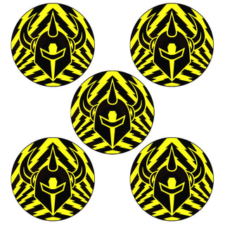 Darkstar Skateboards Sticker Lightning Knight Yellow 3" x 3" 5-Pack