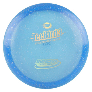 Innova Disc Golf Champion Metal Flake Teebird3 Fairway Driver 8/4/0/2 Blue/Gold Holo 167 grams