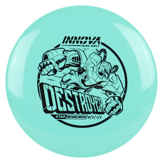 Innova Disc Golf Star Destroyer Distance Driver 12/5/-1/3 Teal/Black 157 grams