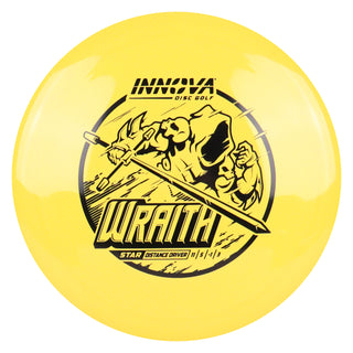 Innova Disc Golf Star Wraith Distance Driver 11/5/-1/3 Burnt Yellow/Black 147 grams