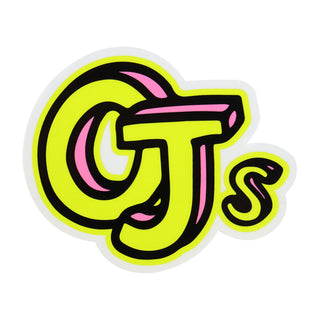 OJ Wheels Skateboard Stickers Sketch 4-Pack