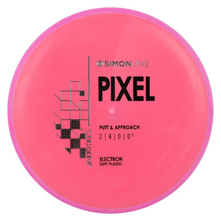Axiom Disc Golf Simon Line Electron Soft Lizotte Pixel Putter 2/4/0/0.5 Red/Purple 165 grams