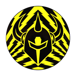 Darkstar Skateboards Sticker Lightning Knight Yellow 3" x 3"