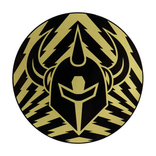 Darkstar Skateboards Sticker Lightning Knight Gold 3" x 3"