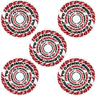 Independent Skateboard Trucks Sticker Sticker BTG Speed Ring Red/Black 4" 5-Pack