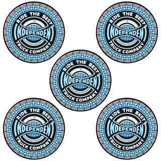 Independent Skateboard Trucks Sticker Sticker Tile Span Blue/Black 5" 5-Pack