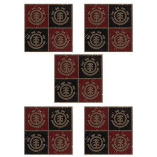 Element Skateboard Sticker Quad Logo 3.5" 5-Pack