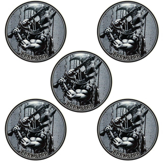 Darkstar Skateboards Sticker Circle Greed 3" x 3" 5-Pack