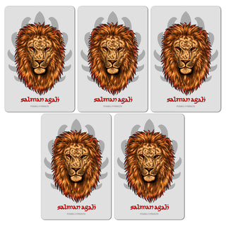 Powell Peralta Skateboard Sticker Salman Agah Lion Old School Re-Issue 5-Pack