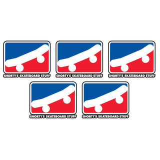 Shorty's Skateboard Sticker Skate Icon 2.5" x 2" 5-Pack