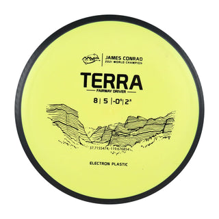 MVP Disc Golf Electron Terra Driver 8/5/-0.5/2.5 Yellow 175 grams