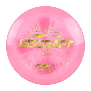 Discraft Disc Golf Paul McBeth Signature ESP Force Distance Driver 12/5/0/3 Pink White/Gold 173-174g