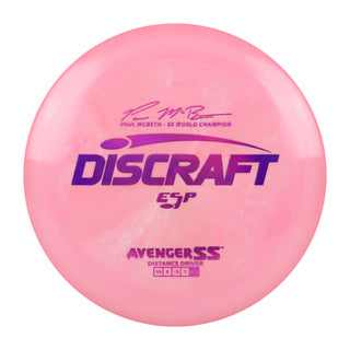 Discraft Disc Golf Paul McBeth Signature ESP Avenger SS Distance Driver 10/5/-3/1 Pink/Magenta 173-174g