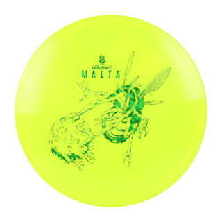 Discraft Disc Golf Paul McBeth Signature Big Z Malta Midrange 5/4/1/3 Yellow/Green Shatter 173-174g