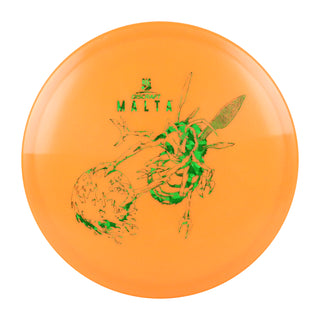 Discraft Disc Golf Paul McBeth Signature Big Z Malta Midrange 5/4/1/3 Orange/Green Shatter 173-174g