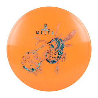 Discraft Disc Golf Paul McBeth Signature Big Z Malta Midrange 5/4/1/3 Orange/Blue Flowers 175-176g