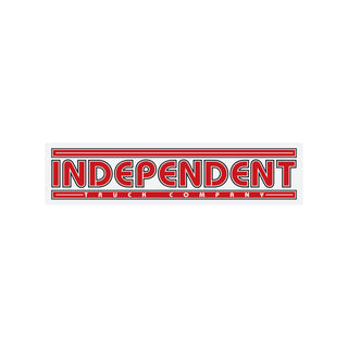Independent Trucks Mylar Skateboard Stickers T/C Bauhaus Red/Black 6" x 1.5" 5-Pack