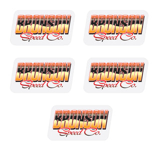 Bronson Bearings Mylar Skateboard Stickers Cant Be Beat Multi 3.5" x 1.9" 5-Pack