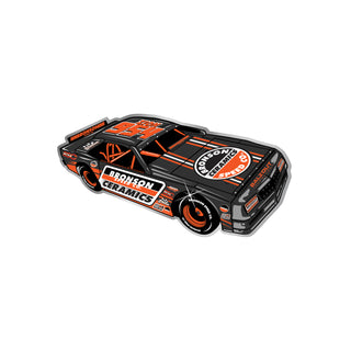 Bronson Bearings Mylar Skateboard Sticker Speed Car Foil Black/Orange 5.5" x 2.8"