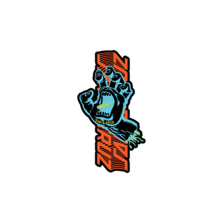 Santa Cruz Skateboard Vinyl Sticker Split Strip Hand Multi 6" x 3.5"